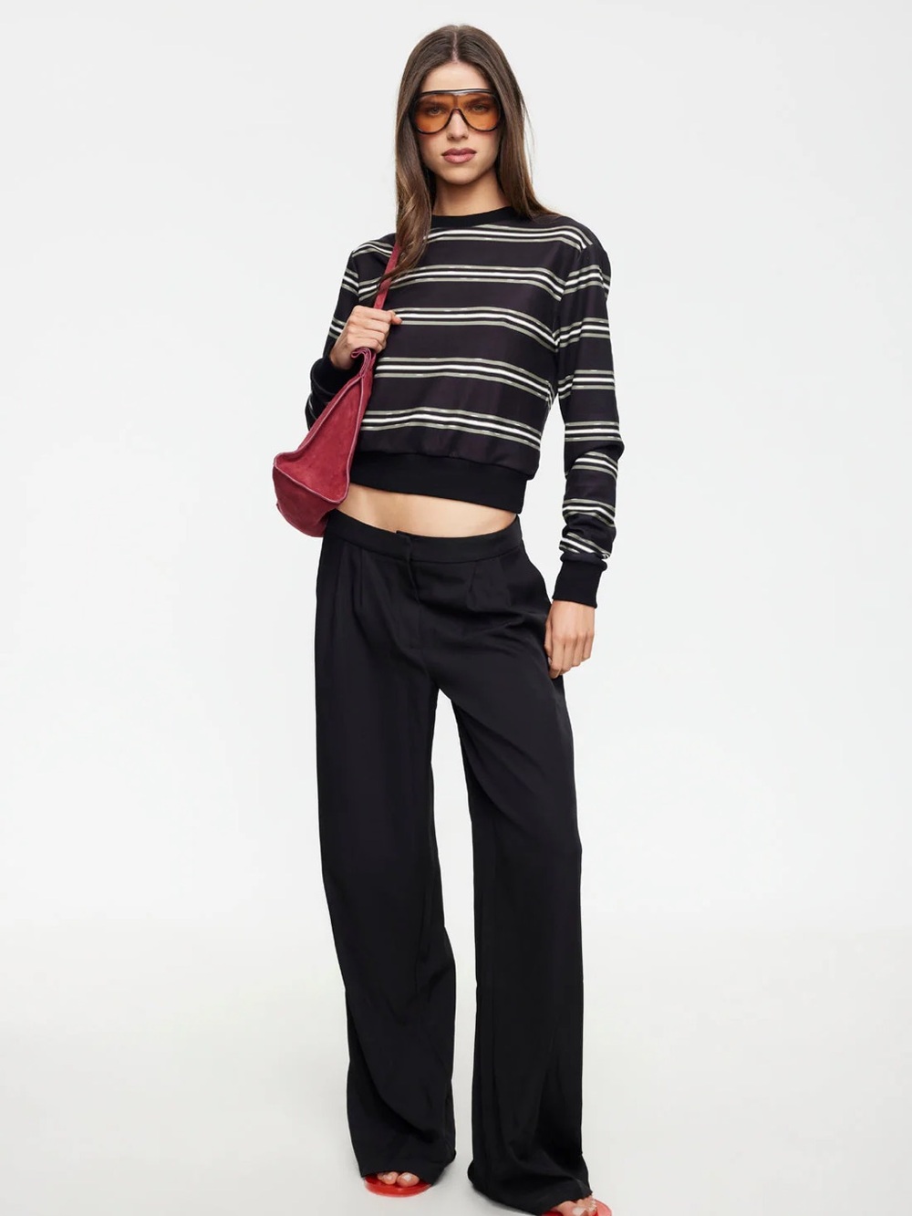 LIONESS | JETSET LONG SLEEVE | NOIR STRIPE | 1J - Picture 3 of 5